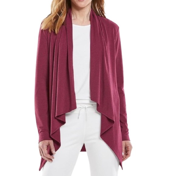 TORRID‎ Women's Draped Cardigan Sweater - RED size 0 - Picture 2 of 7